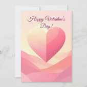 Personalized Valentine Card – Romantic Love Greeti Feestdagenkaart (Voorkant)