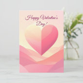 Personalized Valentine Card – Romantic Love Greeti Feestdagenkaart (Staand voorkant)