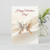Personalized Valentine Card – Romantic Love Greeti Feestdagenkaart (Staand voorkant)