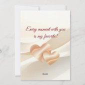Personalized Valentine Card – Romantic Love Greeti Feestdagenkaart (Achterkant)