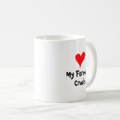 Personalized Valentine Coffee Mug, Custom Valentin Koffiemok (Voorkant rechts)