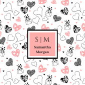 Personalized Valentine Gift Blanket Hand Drawn Tex Fleece Deken