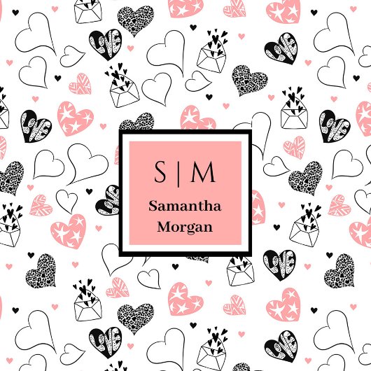 Personalized Valentine Gift Blanket Hand Drawn Tex Fleece Deken