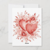 Personalized Valentine Gift for Wife or Husband Feestdagenkaart (Achterkant)