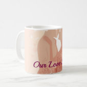 Personalized Valentine Gift for Wife or Husband |  Koffiemok (Voorkant links)