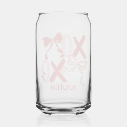 personalized Valentine gift - Valentine Blikvorm Glas (Achterkant)