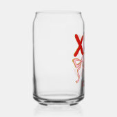 personalized Valentine gift - Valentine Blikvorm Glas (Rechts)