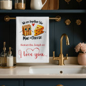 Personalized Valentine Kitchen Towel Food Puns Theedoek
