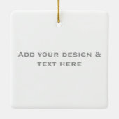 Personalized Valentine Love Message Keramisch Ornament (Achterkant)