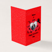 Personalized Valentine Love Photo Card Kaart (Buitenkant)