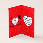Personalized Valentine Love Photo Card Kaart (Binnen)