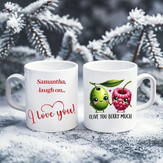 Personalized Valentine Mug Cute Food Love Quote Koffiemok
