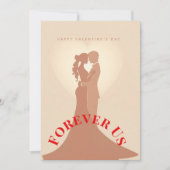 Personalized Valentine Mug for Couple | Forever Us Feestdagenkaart (Voorkant)