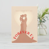 Personalized Valentine Mug for Couple | Forever Us Feestdagenkaart (Staand voorkant)