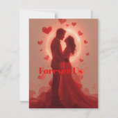 Personalized Valentine Mug for Couple | Forever Us Feestdagenkaart (Voorkant)