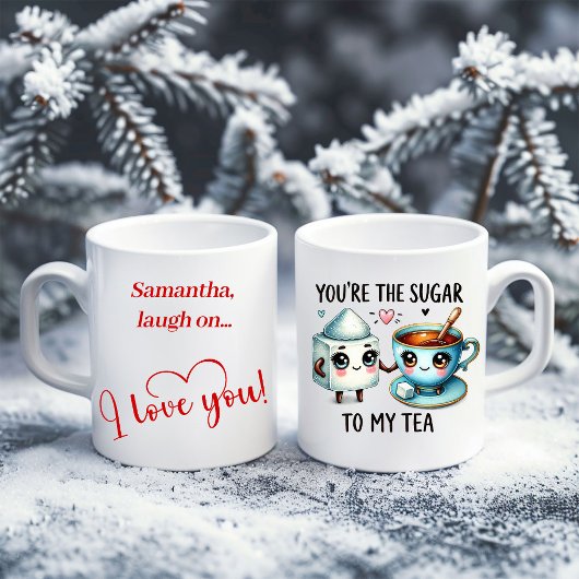 Personalized Valentine Mug Funny Food Gift Idea Koffiemok