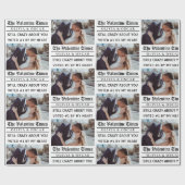Personalized Valentine Newspaper Photo  Cadeaupapier (Vlak)