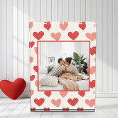 Personalized Valentine Photo Heart Acrylic Block Fotoblokken