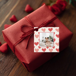 Personalized Valentine Photo Heart Favor Tags Bedankjes Labels