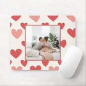 Personalized Valentine Photo Heart Mouse Pad Muismat (Met muis)