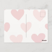 Personalized Valentine Photo Heart Postcard Briefkaart (Achterkant)