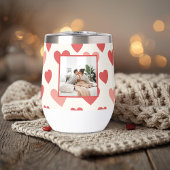 Personalized Valentine Photo Heart Water Bottle