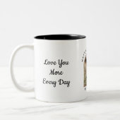 Personalized Valentine Photo Mug for Couples Tweekleurige Koffiemok (Links)