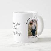 Personalized Valentine Photo Mug Grote Koffiekop (Voorkant rechts)