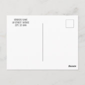 Personalized Valentine Photo Postcard Briefkaart (Achterkant)