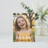 Personalized Valentine Photo Postcard Feestdagenkaart (Staand voorkant)