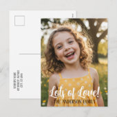 Personalized Valentine Photo Postcard Feestdagenkaart (Voorkant / Achterkant)