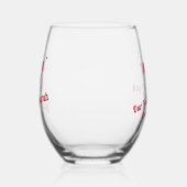 Personalized Valentine’s Anniversary  Wijnglas Zonder Voet (Rechts)