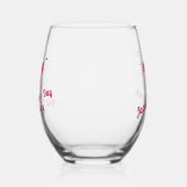 Personalized Valentine’s Anniversary  Wijnglas Zonder Voet (Links)