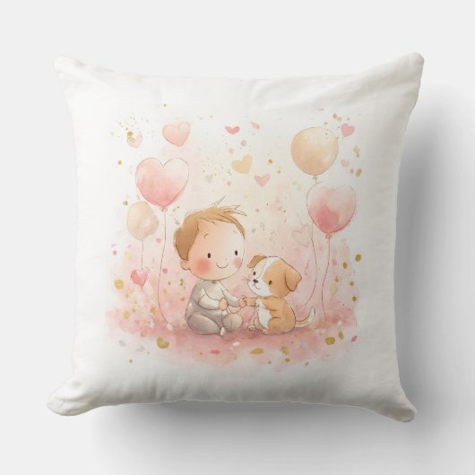 Personalized Valentine’s Baby Pillow Kussen (Voorkant)
