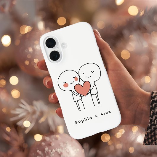 Personalized Valentine’s Couple Matching  Case-Mate iPhone Case
