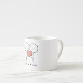Personalized Valentine’s Couple Matching Espresso Kop (Voorkant rechts)