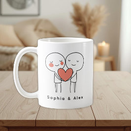 Personalized Valentine’s Couple Matching Koffiemok
