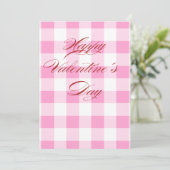Personalized Valentine’s Day Card with Photo pink Feestdagenkaart (Staand voorkant)