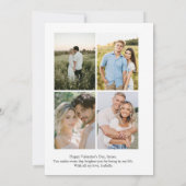 Personalized Valentine’s Day Card with Photo pink Feestdagenkaart (Achterkant)