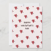 Personalized Valentine’s Day Card with Photo pink Feestdagenkaart (Voorkant)