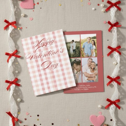 Personalized Valentine’s Day Card with Photo | Rom Feestdagenkaart