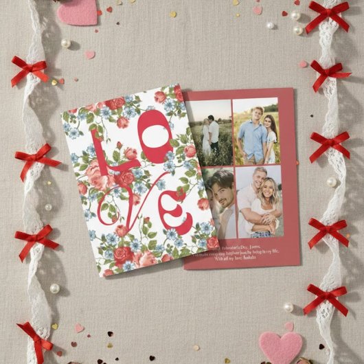 Personalized Valentine’s Day Card with Photo | Rom Feestdagenkaart