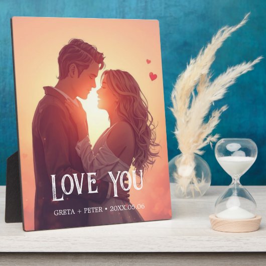 Personalized Valentine’s Day Gift Fotoplaat (Zijkant)