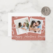 Personalized Valentine’s Day Photo Card | Romantic Notitiekaartje (Voorkant / Achterkant in situ)