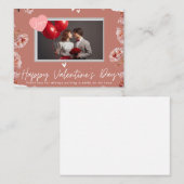 Personalized Valentine’s Day Photo Card | Romantic Notitiekaartje (Voorkant / Achterkant)