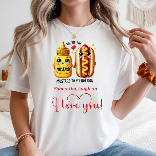 Personalized Valentine Women Tee Food Joke Quotes T-shirt