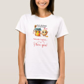 Personalized Valentine Women Tee Food Puns T-shirt (Voorkant)