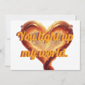Personalized Valentine's card | Heart photo card Feestdagenkaart (Voorkant)