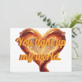 Personalized Valentine's card | Heart photo card Feestdagenkaart (Staand voorkant)