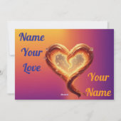 Personalized Valentine's card | Heart photo card Feestdagenkaart (Achterkant)